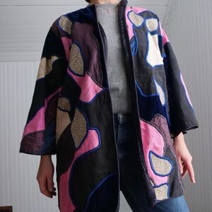 Vintage Multicolor Patchwork Jacket